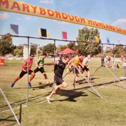 Franchisee Matthew Eddy in black taking out the win